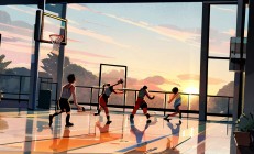 半岛体育中国官网-热血篮球场上，每个球队都在全力以赴的简单介绍