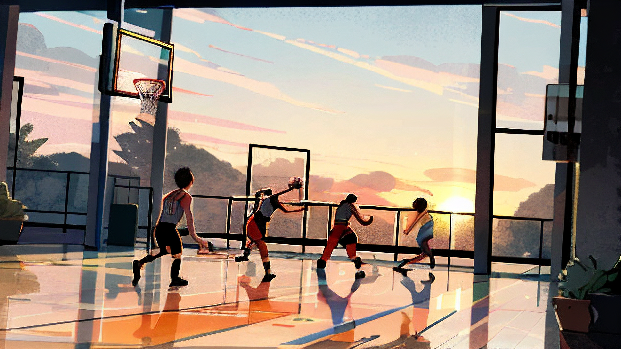 热血篮球场上,每个球队都在全力以赴的简单介绍 热血篮球场上,每个球队都在全力以赴的简单介绍